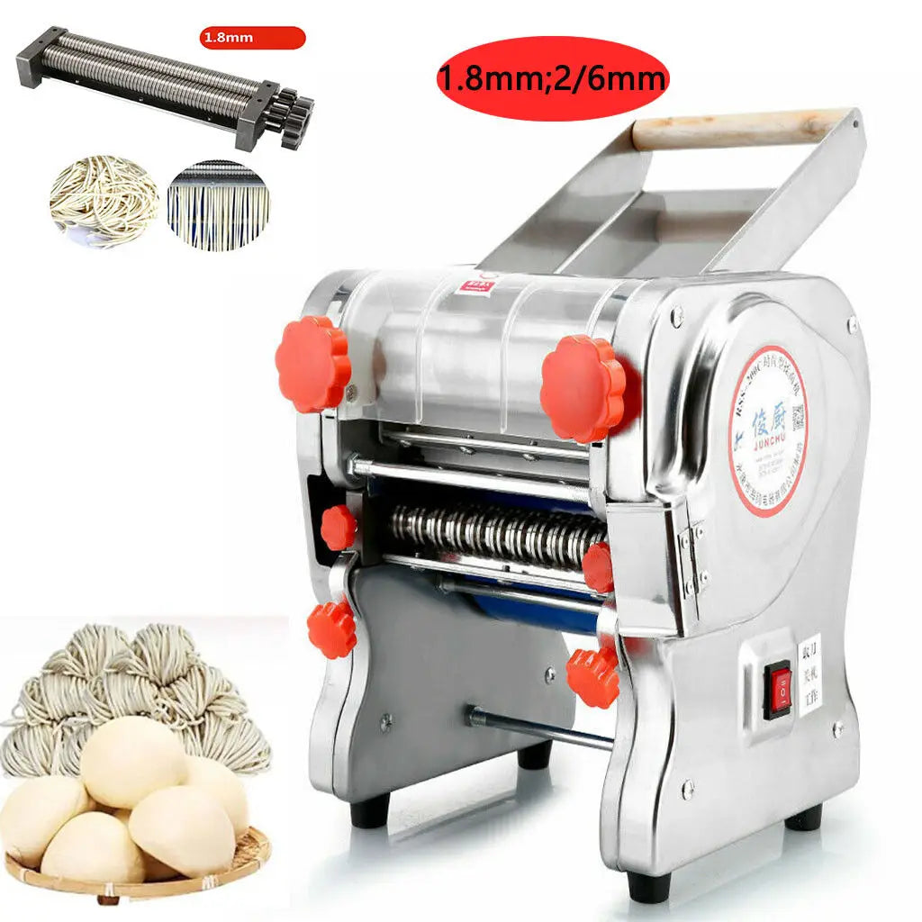 Commercial Electric Stainless Steel Pasta Maker With Dual Cutters