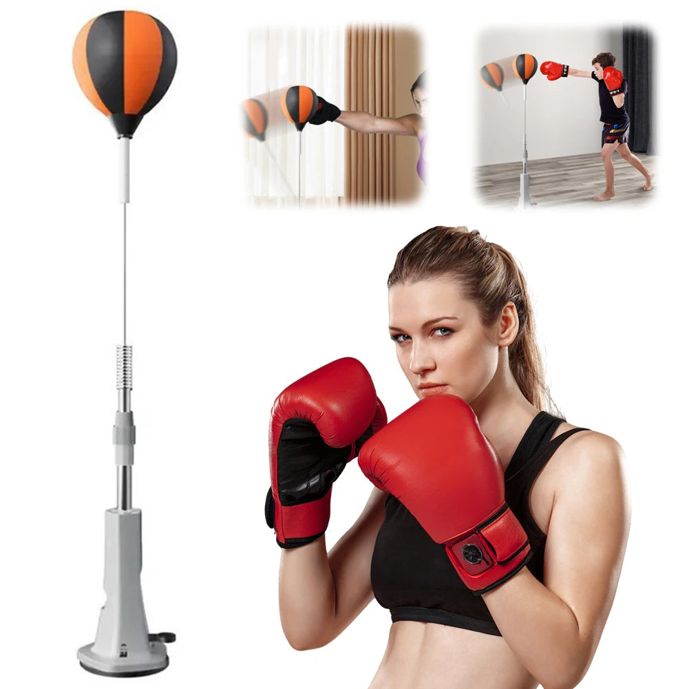 JOCESTYLE Boxing Bag Stand and Reflex Ball Set for Training
