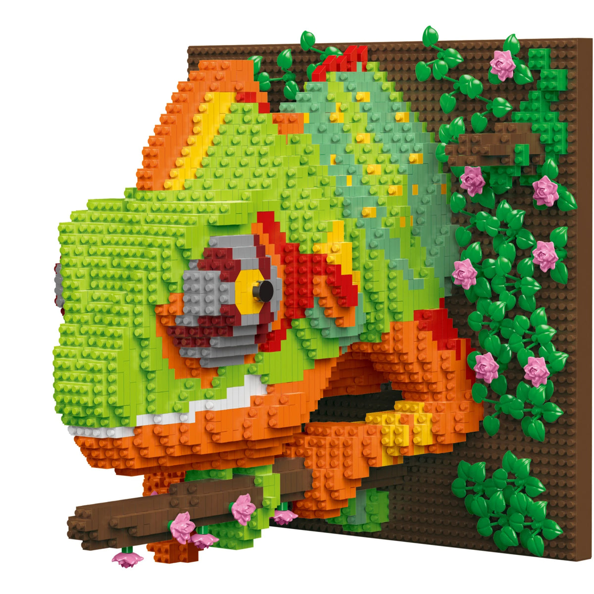 KNEW BUILT Chameleon 3D Animal Model Building Block Puzzle