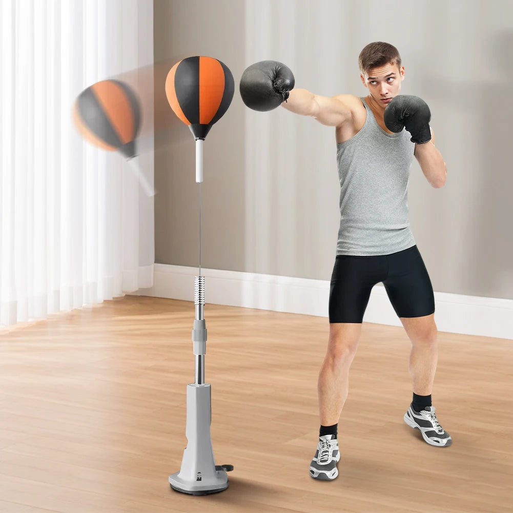 JOCESTYLE Boxing Bag Stand and Reflex Ball Set for Training
