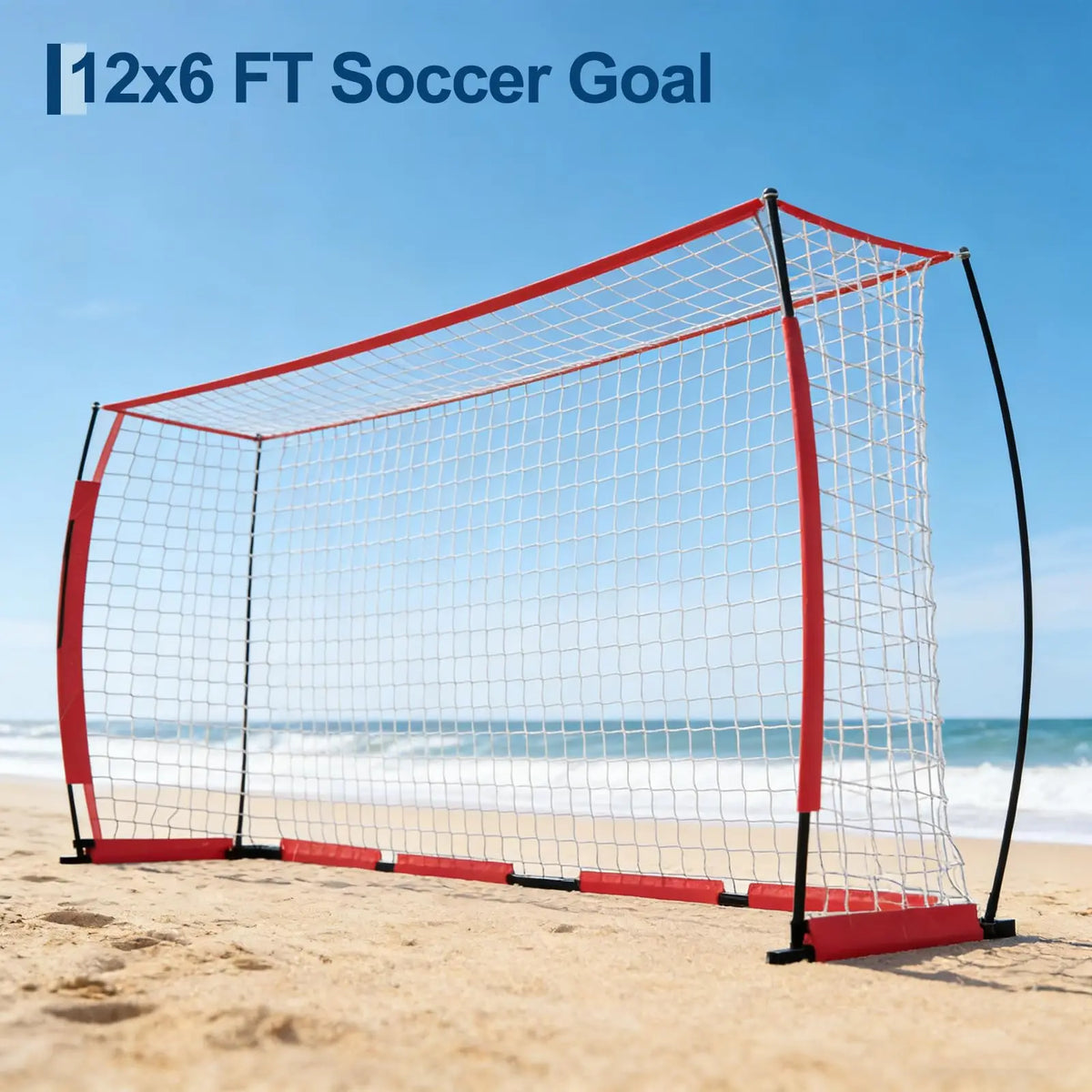 HiMISS Portable Heavy Duty Foldable Soccer Goal With Carry Bag