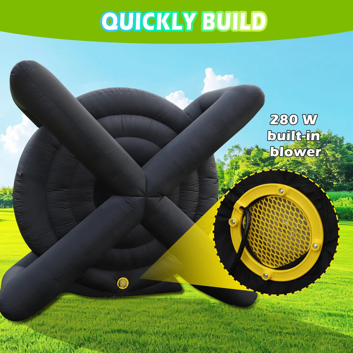 KING INFLATABLE Giant Soccer Dart Board With Blower And Balls
