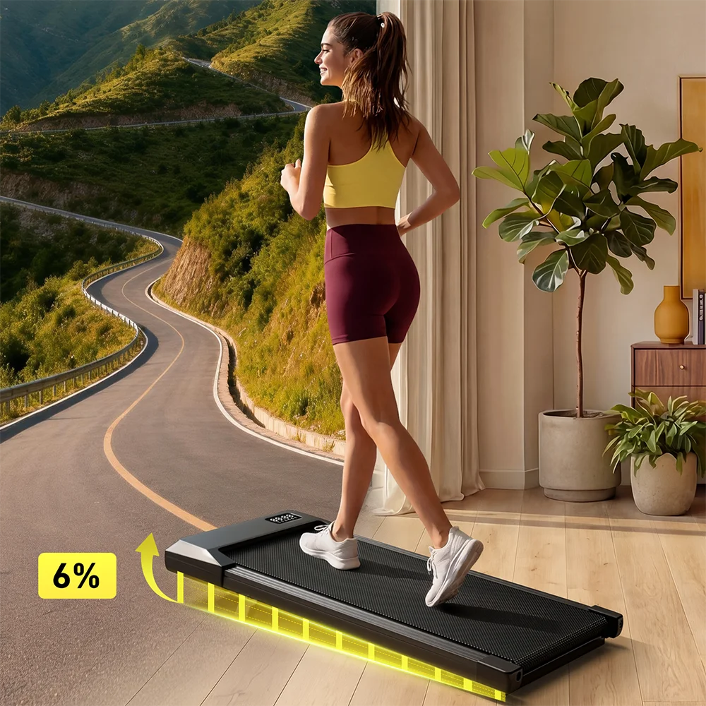Superun Portable Under Desk Walking Pad Treadmill for Home Office