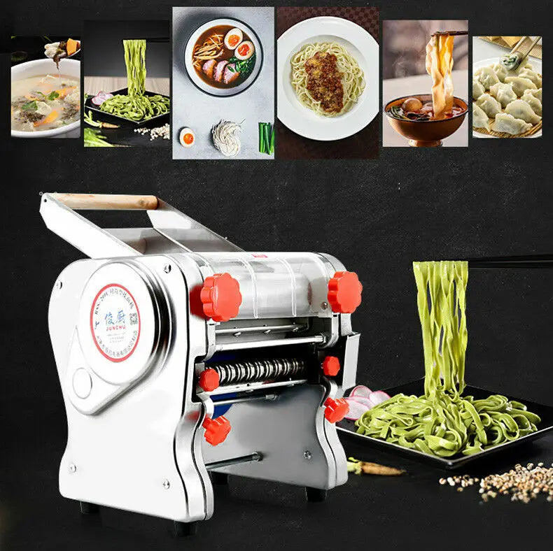 Commercial Electric Stainless Steel Pasta Maker With Dual Cutters