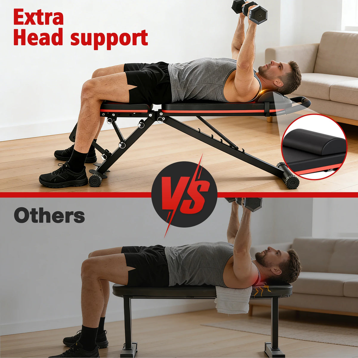 14-in-1 Foldable Adjustable Weight Bench for Full Body Workouts