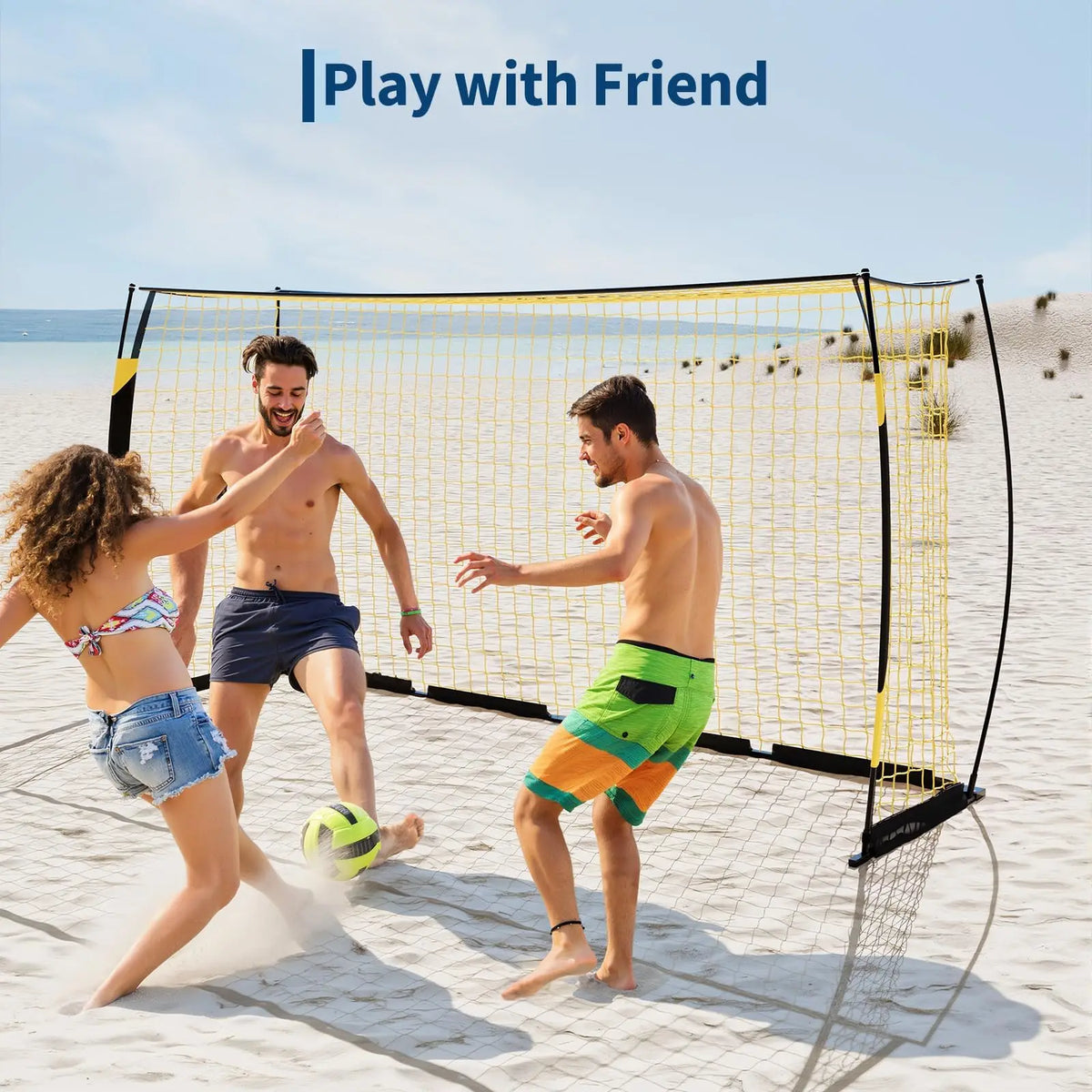 HiMISS Portable Heavy Duty Foldable Soccer Goal With Carry Bag