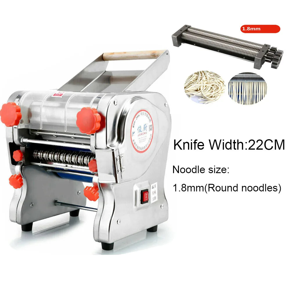 Commercial Electric Stainless Steel Pasta Maker With Dual Cutters