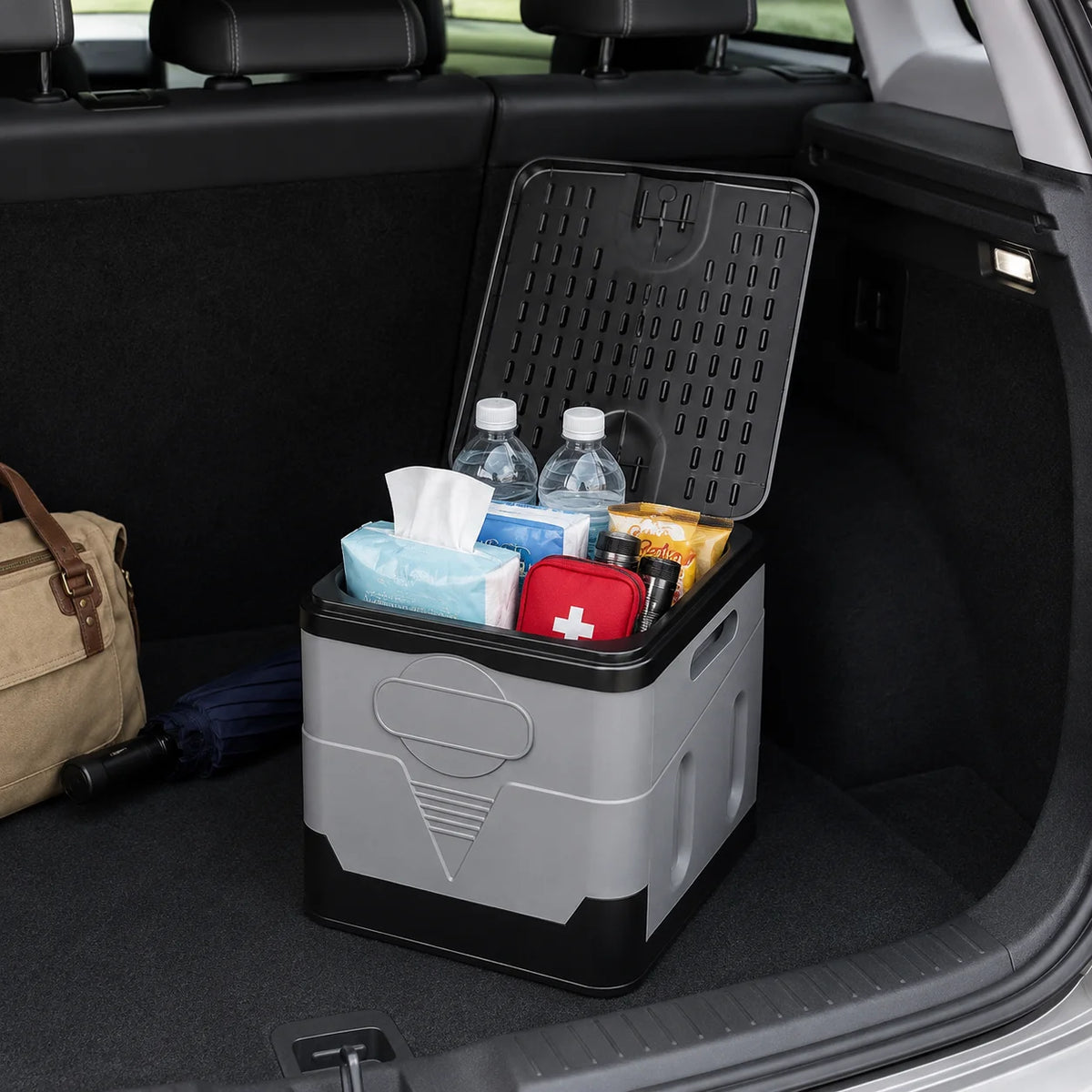Portable Folding Toilet With Lid For Camping And Road Trips