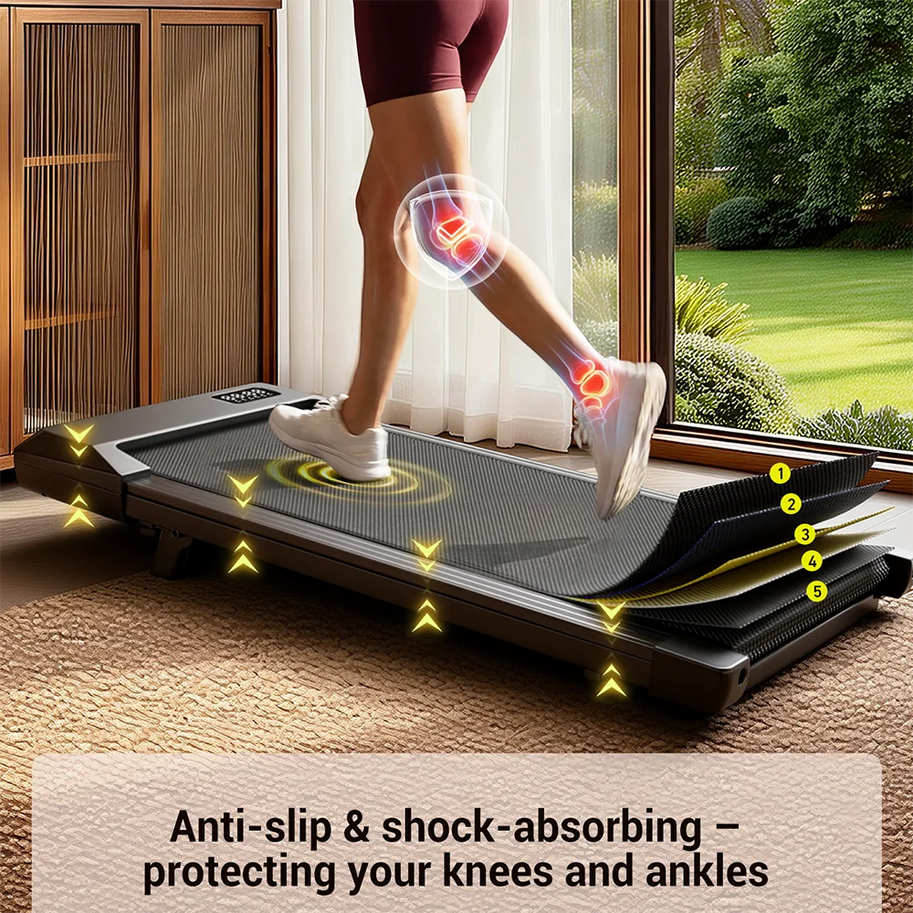 Superun Portable Under Desk Walking Pad Treadmill for Home Office