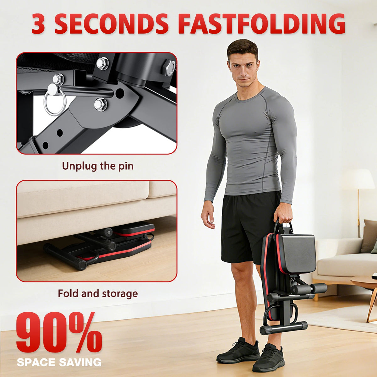 14-in-1 Foldable Adjustable Weight Bench for Full Body Workouts