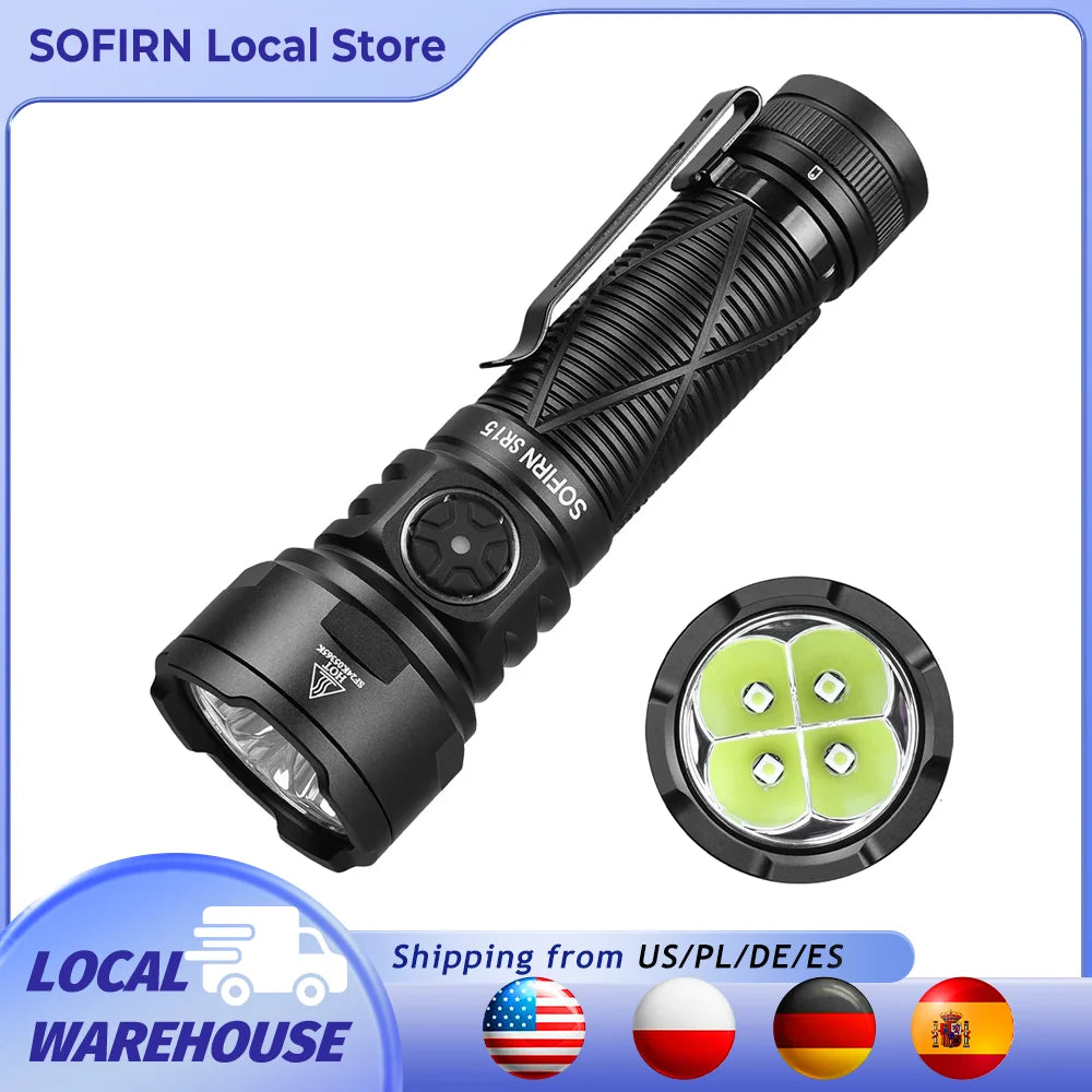 Sofirn SR15 SFT25R Rechargeable LED Camping Flashlight