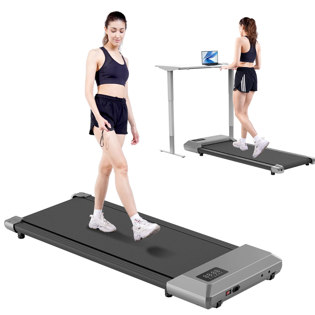 Superun Portable Under Desk Walking Pad Treadmill for Home Office