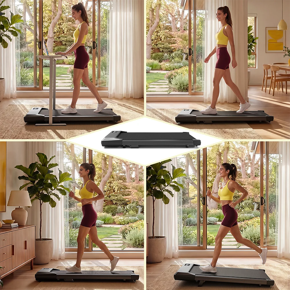 Superun Portable Under Desk Walking Pad Treadmill for Home Office