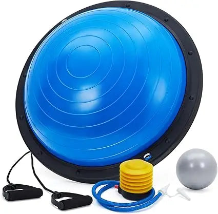 Half Balance Ball Trainer with Bands and Pump for Workouts