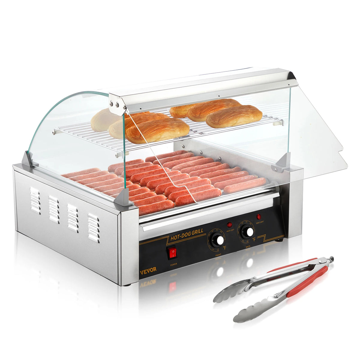 SucceBuy Commercial Hot Dog Roller Electric Sausage Grill Machine