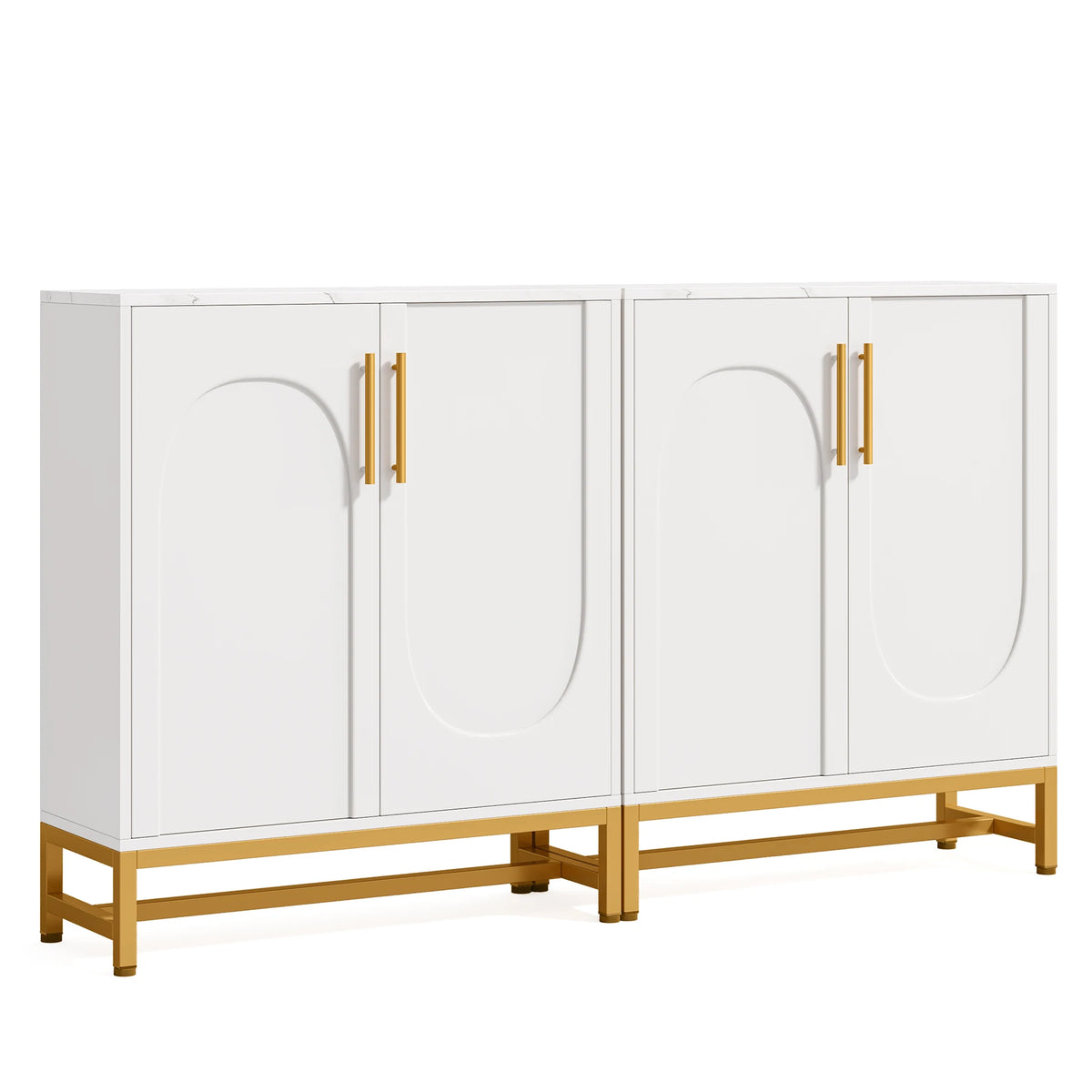 Tribesigns Modern Sideboard Buffet Cabinet with Adjustable Shelves
