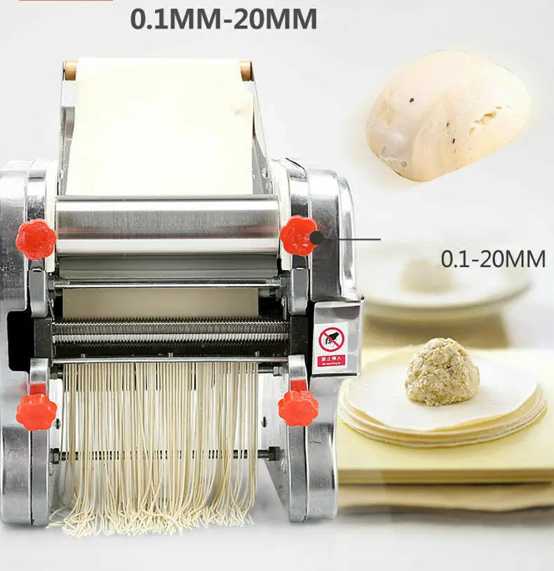 Commercial Electric Stainless Steel Pasta Maker With Dual Cutters